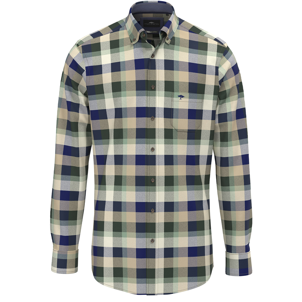 Fynch-Hatton Square Flannel Check Shirt